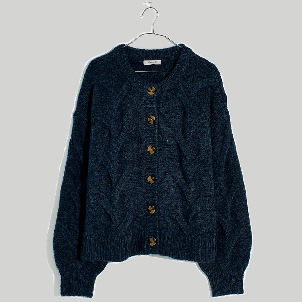 Madewell Blue Cardigan Sweater